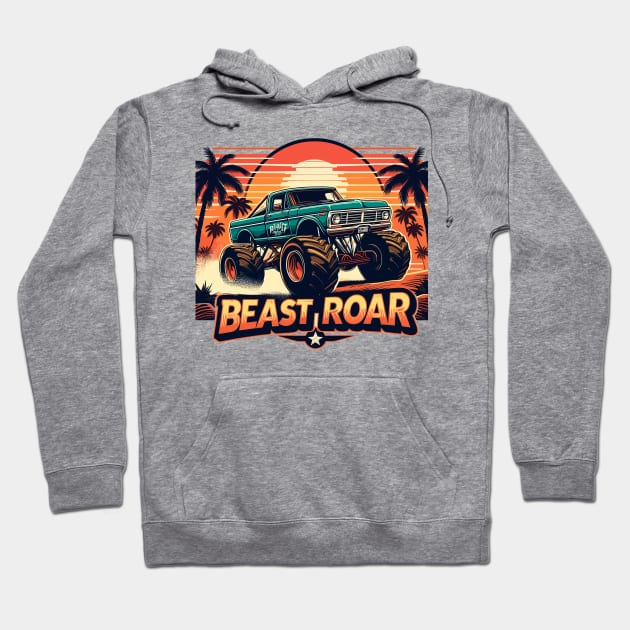 Monster Truck Hoodie by Vehicles-Art